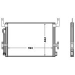 Kondensator, Klimaanlage MAHLE AC 524 000S