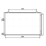 Condensator, airconditioning AVA COOLING TO5679D