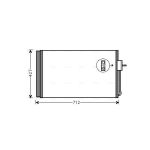 Condensator, airconditioning AVA COOLING OL5611D