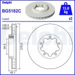 Bromsskiva DELPHI BG5182C