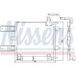 Condensatore, impianto di climatizzazione NISSENS 94446