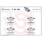 Bromsbeläggssats, skivbroms BREMBO P 59 029