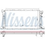 Radiador, refrigeración del motor NISSENS 62048