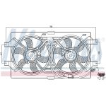 Ventilador, refrigeración del motor NISSENS 85386
