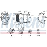 Kompressori, ilmastointilaite NISSENS 891152