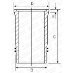 Zylinderlaufbuchse GOETZE 15-370040-00