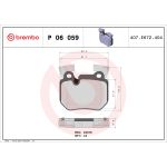 Bromsbeläggssats, skivbroms BREMBO P 06 059