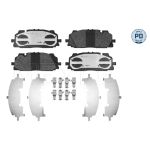 Remblokkenset, schijfrem MEYLE 025 258 6117/PD