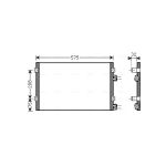 Condensator, airconditioning AVA COOLING CR5071