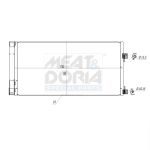 Condensator, airconditioning MEAT & DORIA 991140