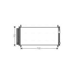 Condensator, airconditioning AVA COOLING HDA5264D