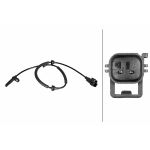 Sensor do ABS traseiro, direito HELLA 6PU 358 216-411