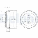 Tambour de frein DELPHI BF465