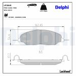 Bremsbelagsatz DELPHI LP3849