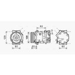 Klimakompressor AVA COOLING CNK282