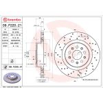 Bromsskiva BREMBO 09.F220.21, 1 Stycke