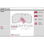 Jeu de plaquettes de frein, frein à disque MERITOR MDP3142