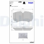 Bremsbelagsatz DELPHI LP1826LC