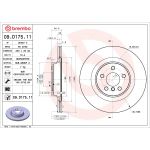 Bromsskiva BREMBO 09.D175.11, 1 Stycke