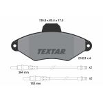 Jeu de plaquettes de frein TEXTAR 2163102