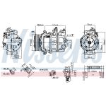 Compressor, airconditioning ** FIRST FIT ** NISSENS 890608