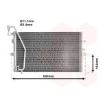 Condensador, sistema de ar condicionado VAN WEZEL 47005056