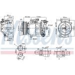 Compressor airconditioning NISSENS 890653