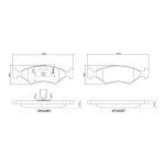 Bromsbeläggssats, skivbroms BREMBO P 24 043