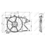 Ventilador, refrigeración del motor NRF 47012