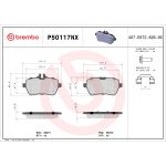 Bremsbelagsatz, Scheibenbremse XTRA LINE - Ceramic BREMBO P50117NX