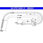 Tirette à câble, frein de stationnement ATE 24.3727-0241.2