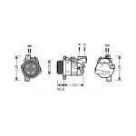 Airco-compressor AVA COOLING BWAK319