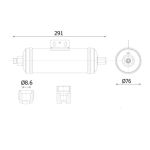 Filtre déshydratant climatisation MAHLE AD 325 000S