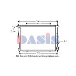 Radiateur moteur AKS DASIS 560005N