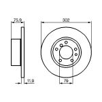 Bremsscheibe BOSCH 0 986 478 319