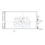 Condensator, airconditioning MEAT & DORIA 991014