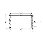 Radiateur moteur AVA COOLING FDA2218