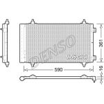 Condensator, airconditioning DENSO DCN21018