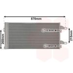 Condensador, sistema de ar condicionado VAN WEZEL 09005246