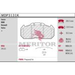 Jeu de plaquettes de frein, frein à disque MERITOR MDP3131K