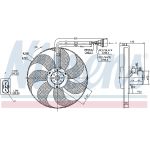 Ventilador, refrigeración del motor NISSENS 85683