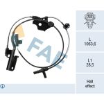 Capteur, vitesse de roue FAE 78750