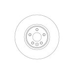 Disque de frein TRW SINGLE TRW DF6724S, 1 pièce