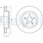 Bremsscheibe DELPHI BG9170C