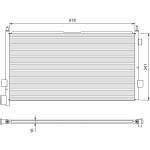 Condensator, airconditioning VALEO 815094