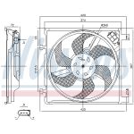 Ventilador, refrigeración del motor NISSENS 85868
