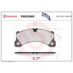 Remblokkenset, schijfrem XTRA LINE - Ceramic BREMBO P65026NX