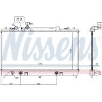 Radiatore, raffreddamento motore NISSENS 62465A