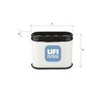 Filtro de ar UFI 27.H00.00
