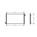 Condensator, airconditioning AVA COOLING HD5107